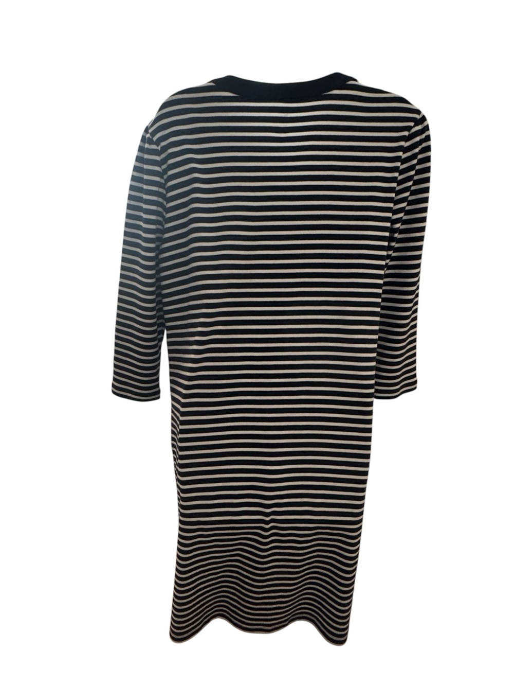 NWT Kim Rogers Navy/ White Striped Casual Summer Dress   MEDIUM    #CL - Picture 5 of 8